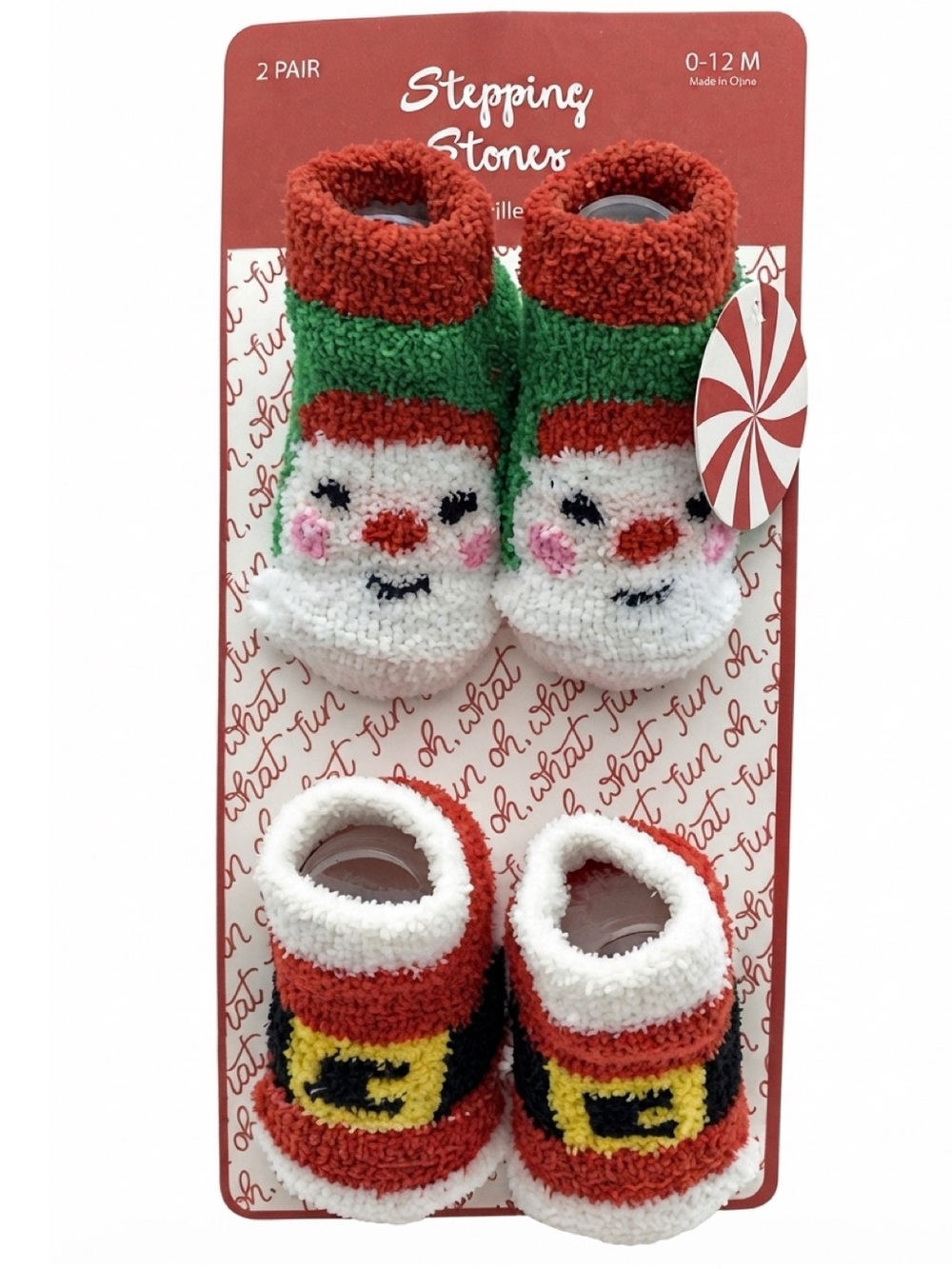 Stepping Stones Baby Set of (2) Pair of Chenille Socks (NWT) (Baby: 0-12 M)